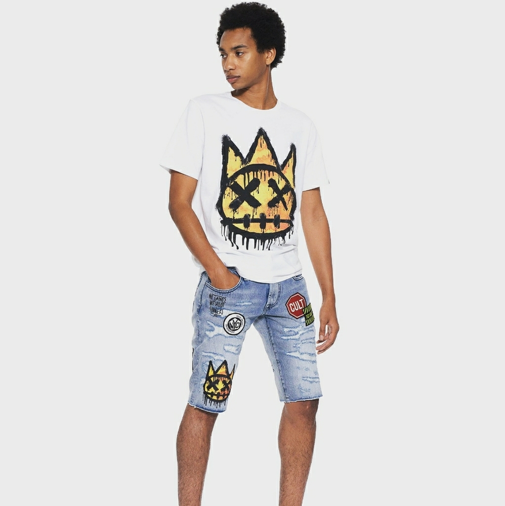 Cult of individuality Slim Graffiti Shorts